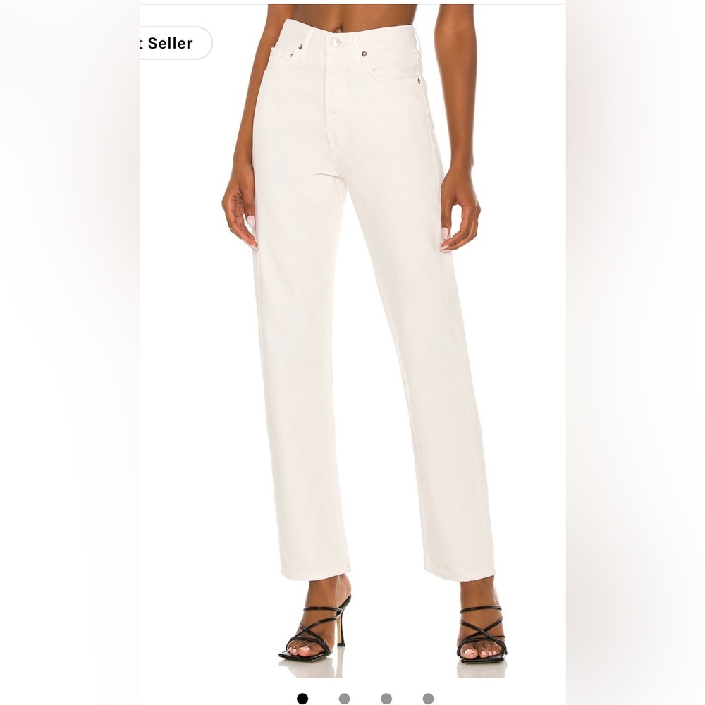 Agolde white jeans
